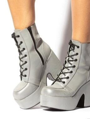 Mata Shoes Silver Grey reflective  Boots